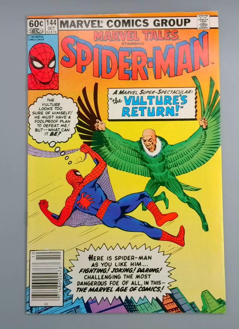 Marvel Tales #144, VF The Vulture's Return, Newsstand, Marvel Comics, 1976 JR1