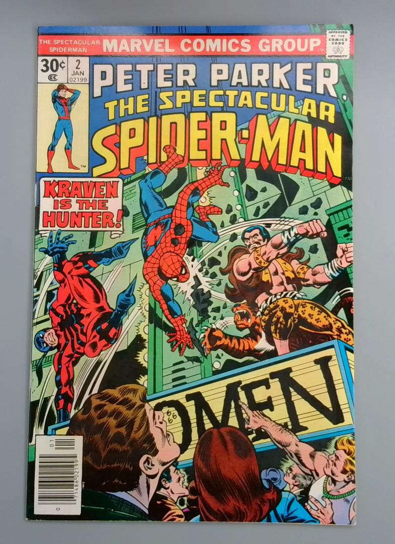Spectacular Spider-Man #2, VF+ Marvel Comics, January 1977 JR1