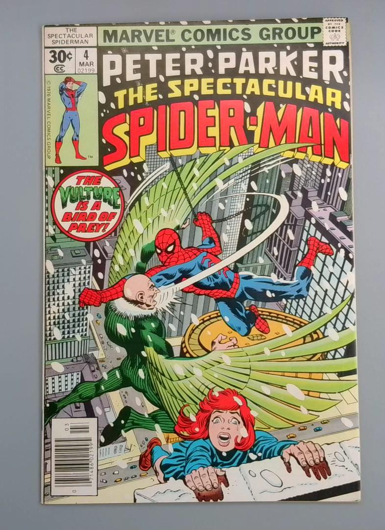 Spectacular Spider-Man #4 NM- Vulture Marvel Comics, 1977 JR1