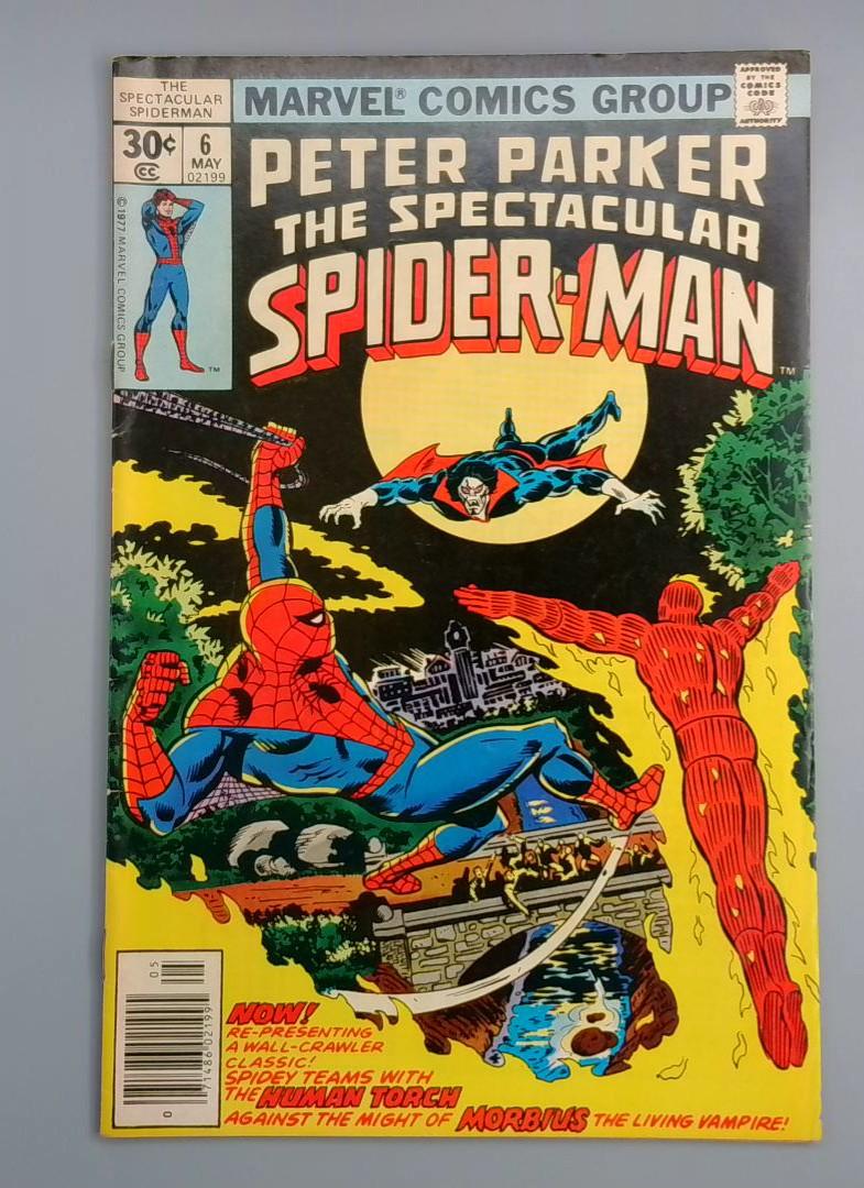 Spectacular Spider-Man #6, Morbius Marvel Comics, 1977 JR1