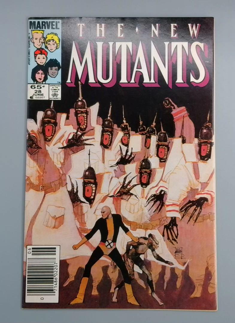 New Mutants #28, VF+ Newsstand Marvel Comics, June 1986 JR1