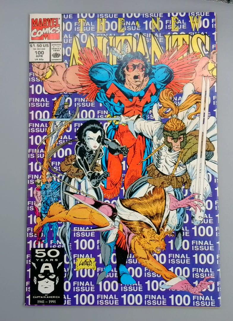 New Mutants #100, VF/NM Final Issue, Marvel Comics, 1991 JR1