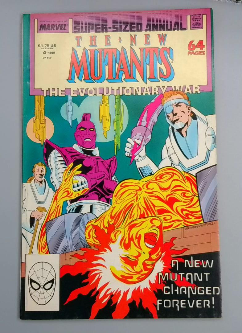 New Mutants Annual #4, VF The Evolutionary War, Marvel Comics, 1988 JR1
