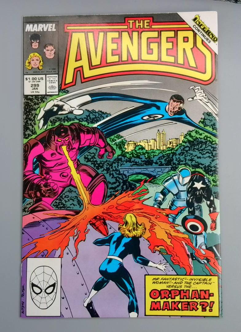 Avengers #299, VF Inferno Crossover Marvel, 1989 JR1