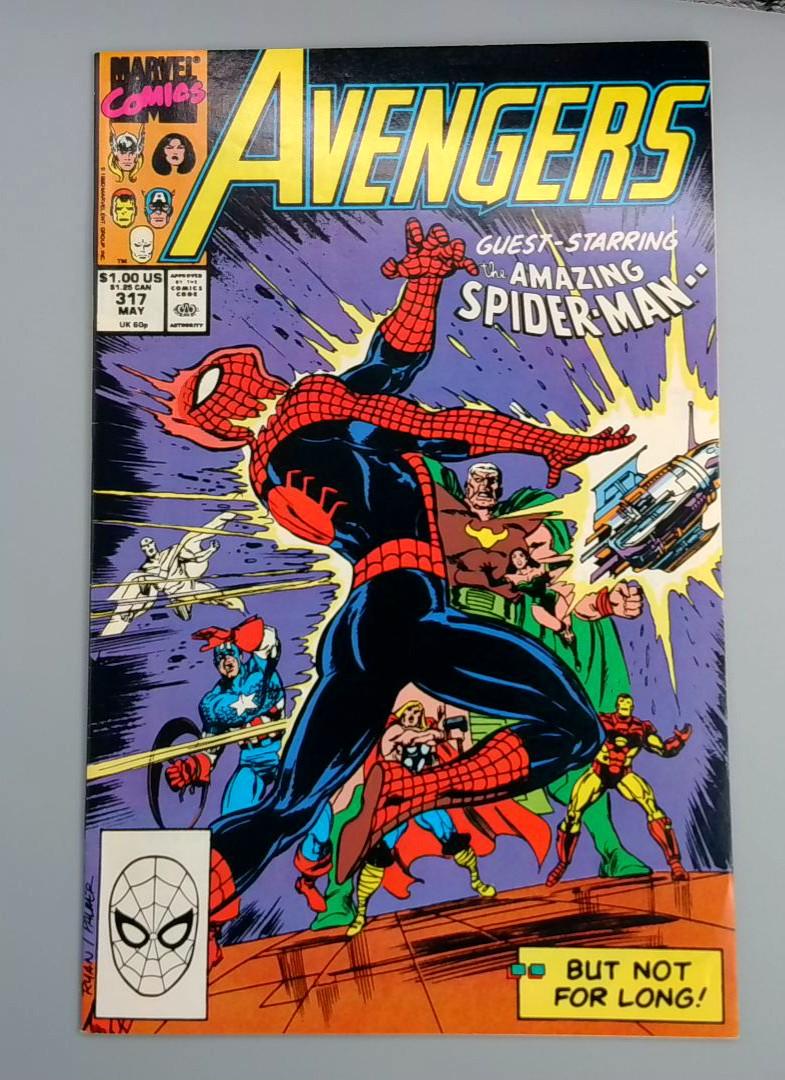 Avengers #317, Guest-Starring Spider-Man, Marvel Comics, 1989 JR1