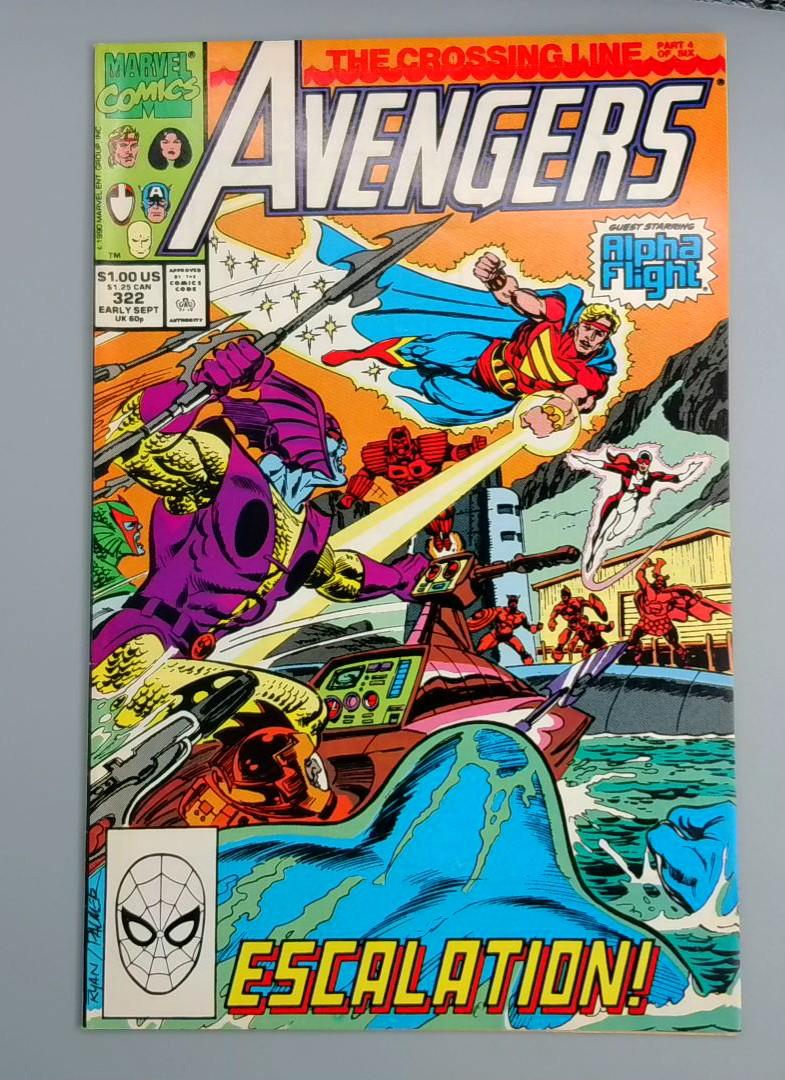 Avengers #322, Marvel Comics,1990 JR1