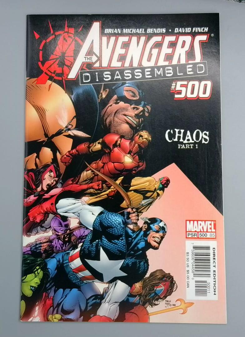 Avengers: #500, NM Chaos Part 1, Marvel Comics, 2004 JR1