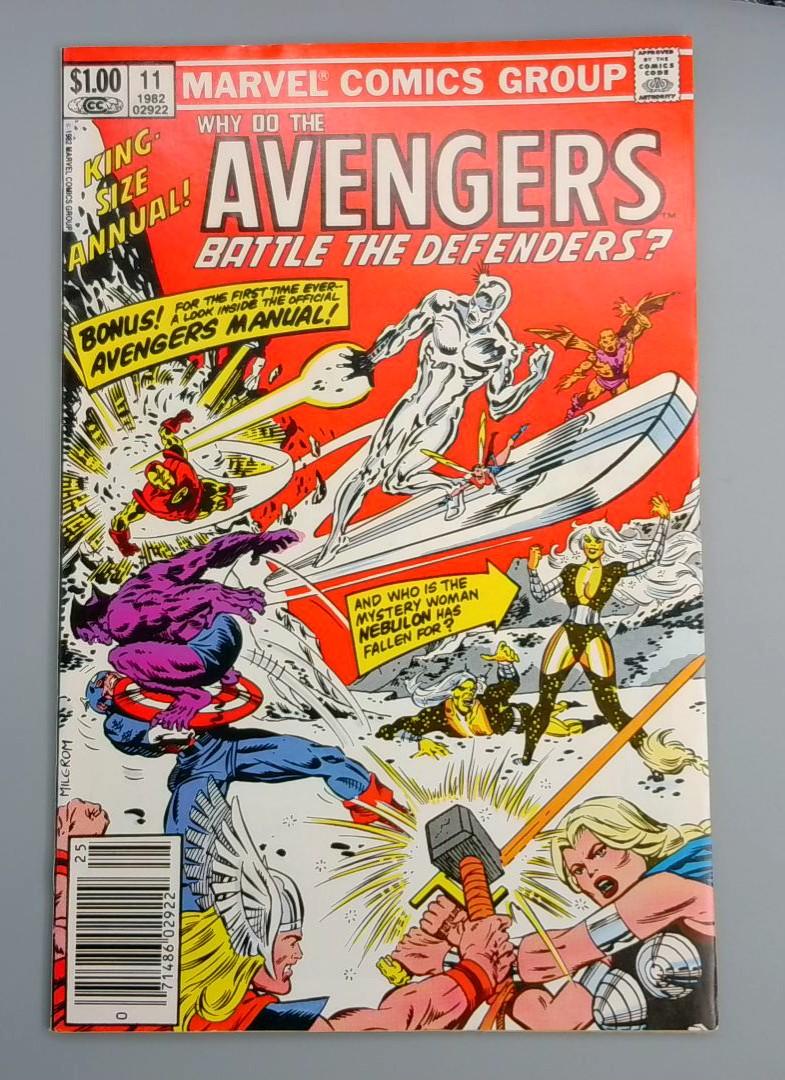 Avengers Annual #11, Newsstand Marvel Comics, 1982 JR1