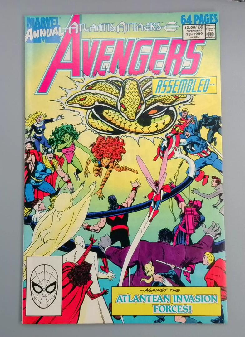 Avengers Annual #12, NM Atlantean Invasion Forces, Marvel Comics, 1988 JR1