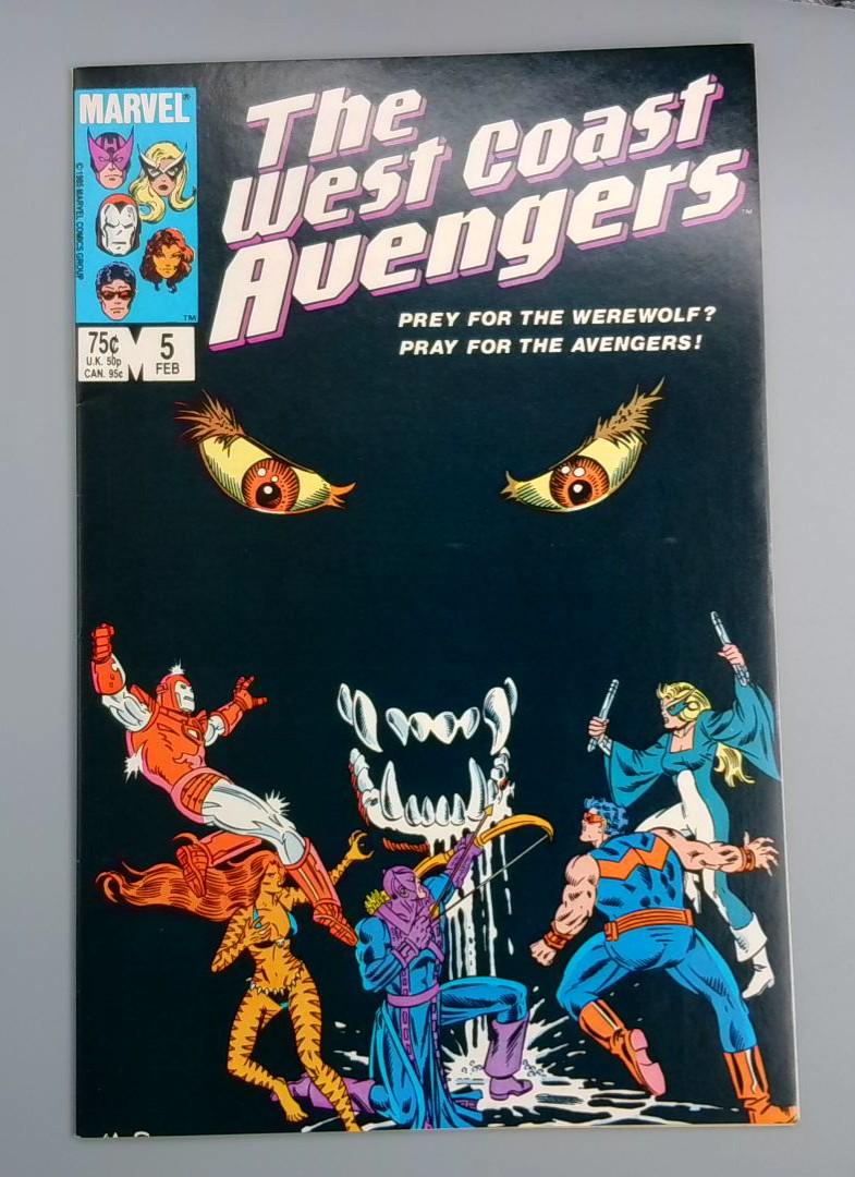 West Coast Avengers #5, VF/NM Marvel Comics 1985 JR2