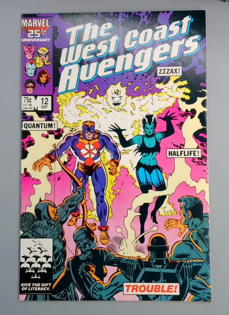 West Coast Avengers #12, NM- 1st Half-Life Marvel Comics, 1986 JR1