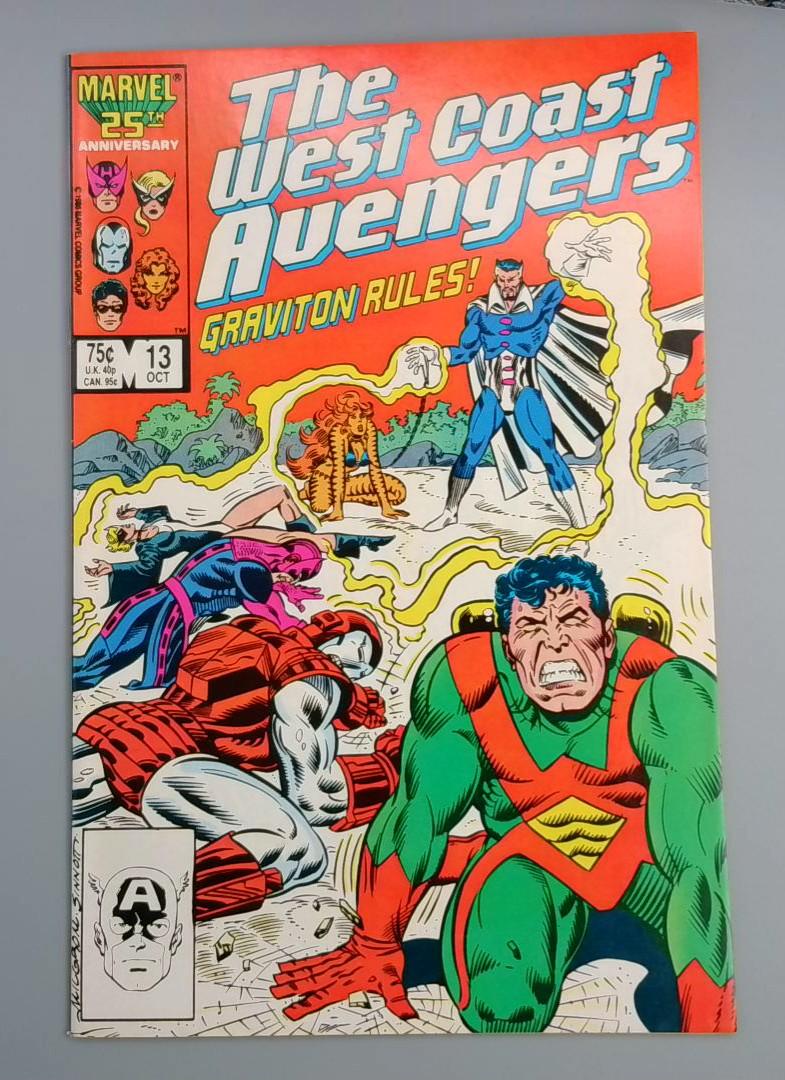 West Coast Avengers #13, Graviton Rules!, Marvel, 1986 JR1