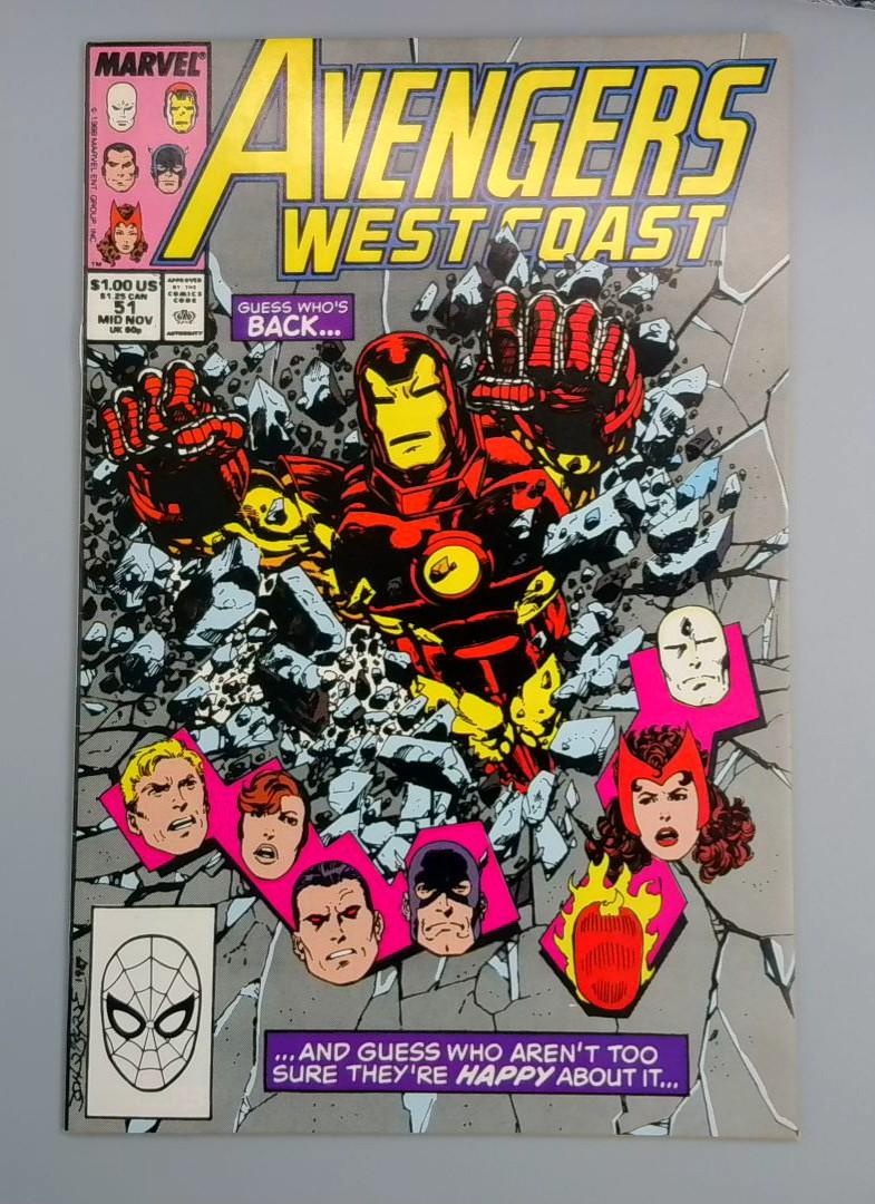 Avengers West Coast #51, VF/NM Marvel Comics, 1989 JR1