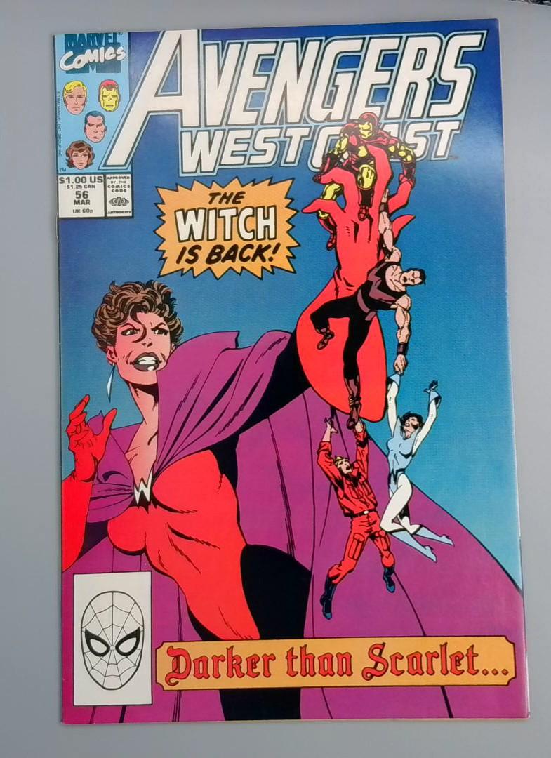 Avengers West Coast #52NM 1st Dark Scalet Witch Marvel Comics, 1989 JR1