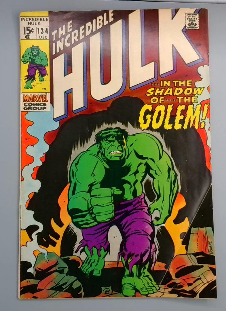 Incredible Hulk #134 VG/FN Marvel Comics, 1970 JR1