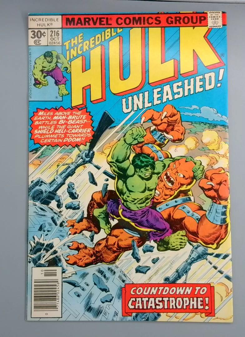 Incredible Hulk #216 FN/VF Bi-Beast Marvel Comics, 1977 JR1