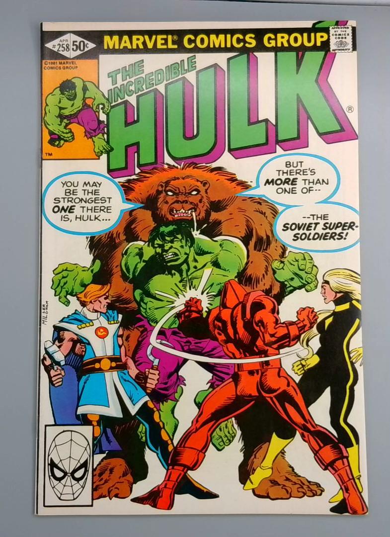 Incredible Hulk #258, NM- 1st Soviet Super-Soldiers, Marvel Comics, 1981 JR1