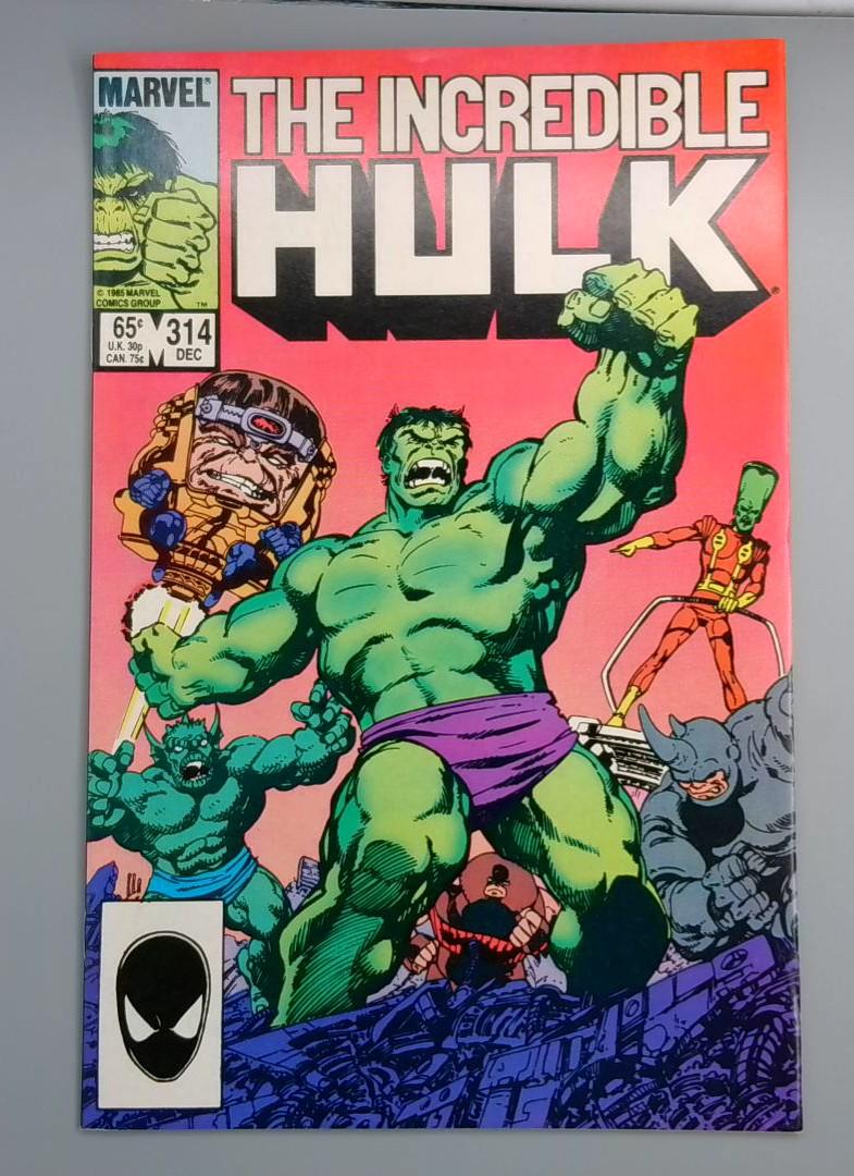 Incredible Hulk #314, VF 1st John Byrne Issue Marvel Comics, Dec 1985 JR1