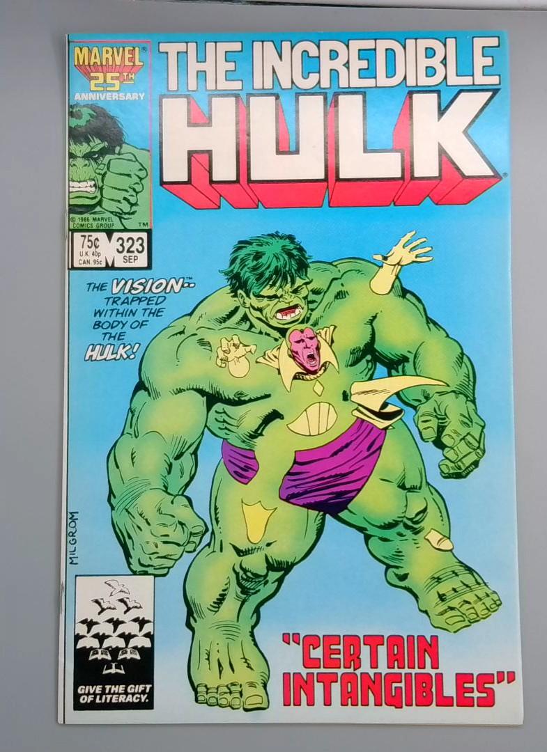 Incredible Hulk #323, VF Avengers Marvel Comics, 1986 JR1