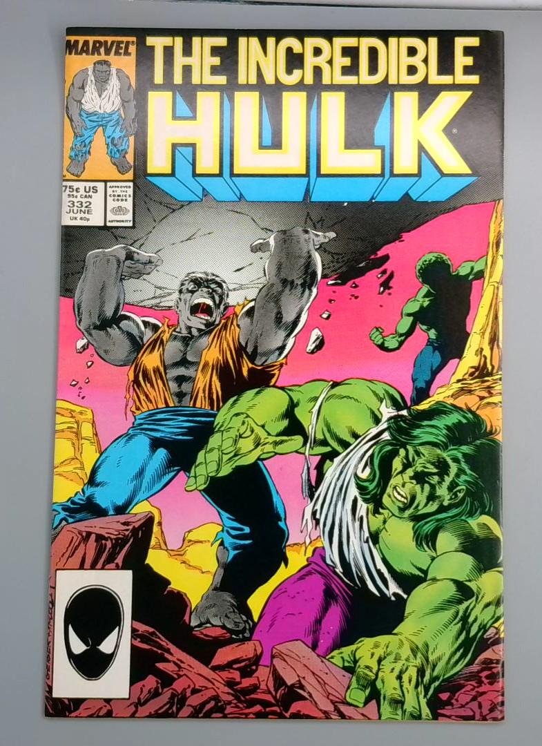 Incredible Hulk #332, VF Todd McFarlane Marvel Comics, 1987 JR1