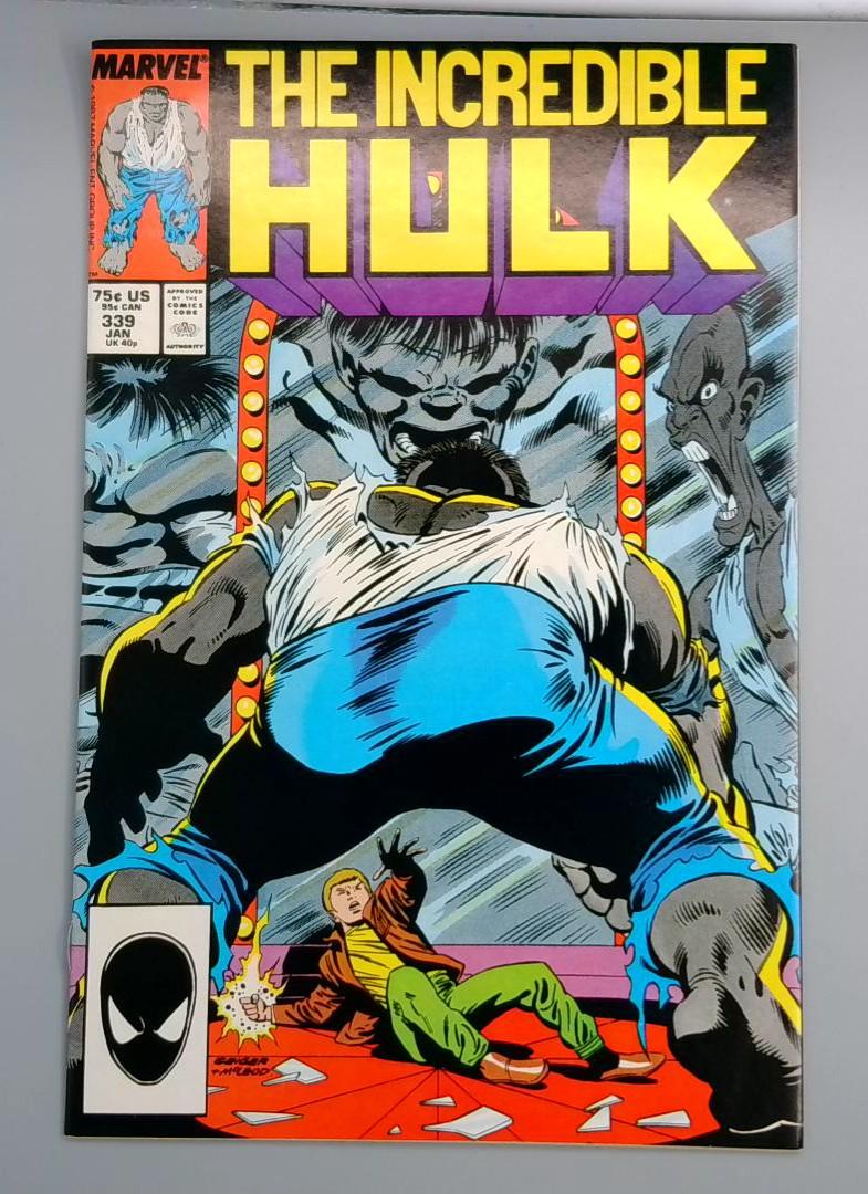 Incredible Hulk #339, VF McFarlane Marvel Comics, January 1988 JR1