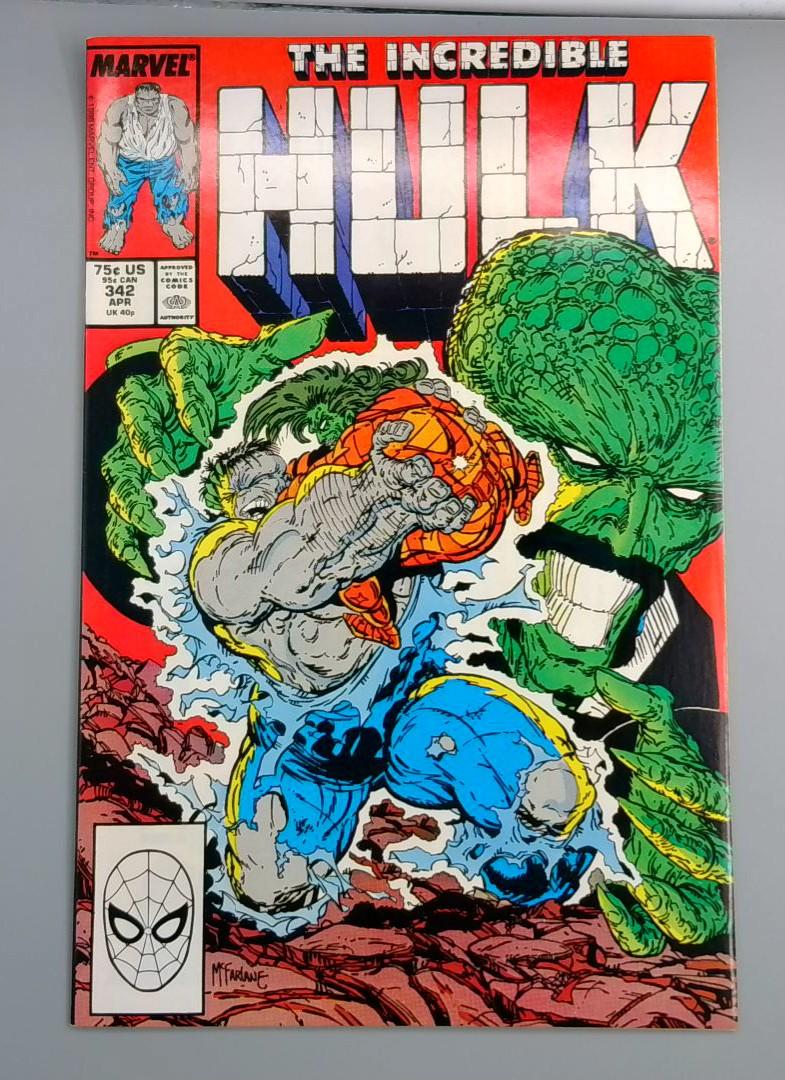 Incredible Hulk #342, VF+ McFarlane art Marvel Comics, 1988 JR1