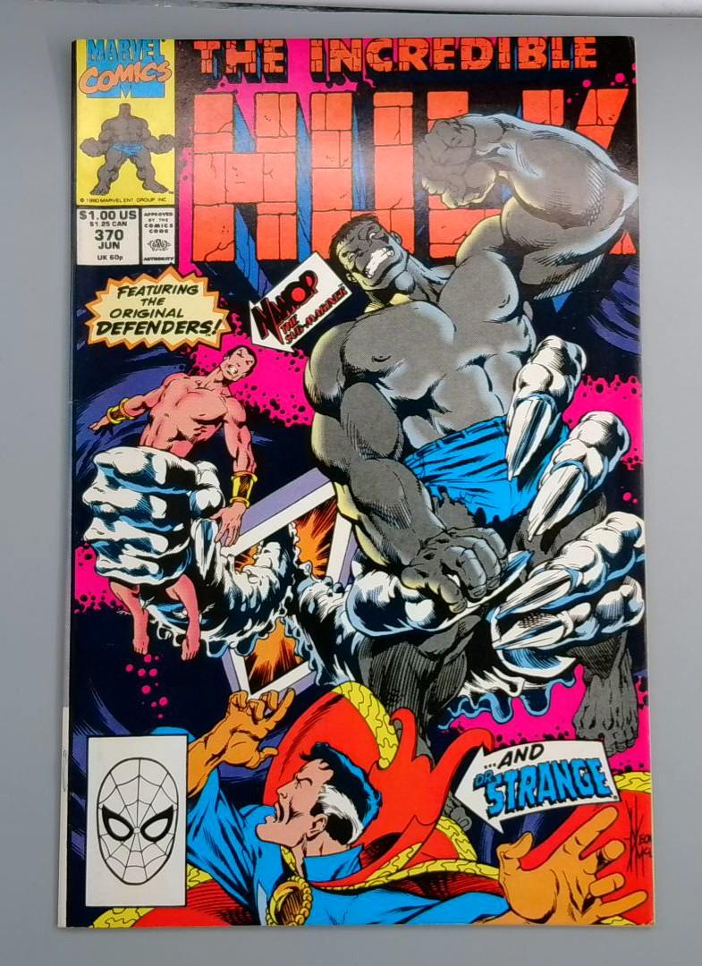 Incredible Hulk #370, NM- the Original Defenders, Marvel Comics, 1990 JR1