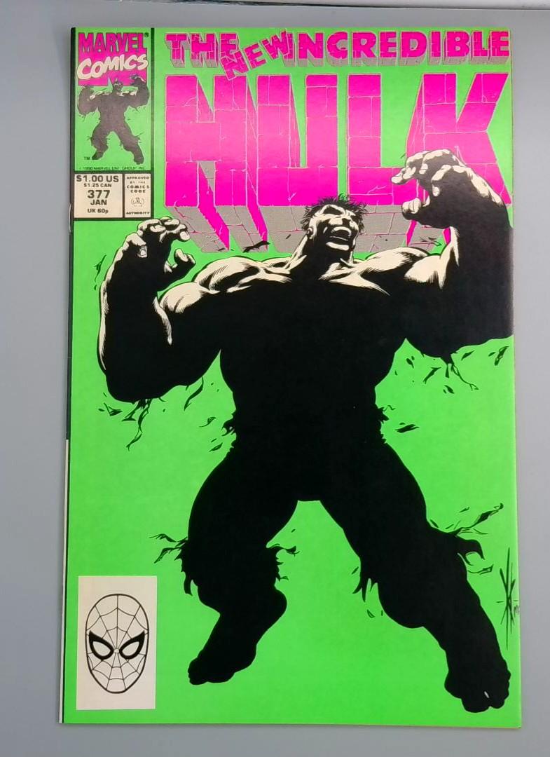 Incredible Hulk #377, NM- 1st Professor Hulk Marvel Comics 1991 JR1