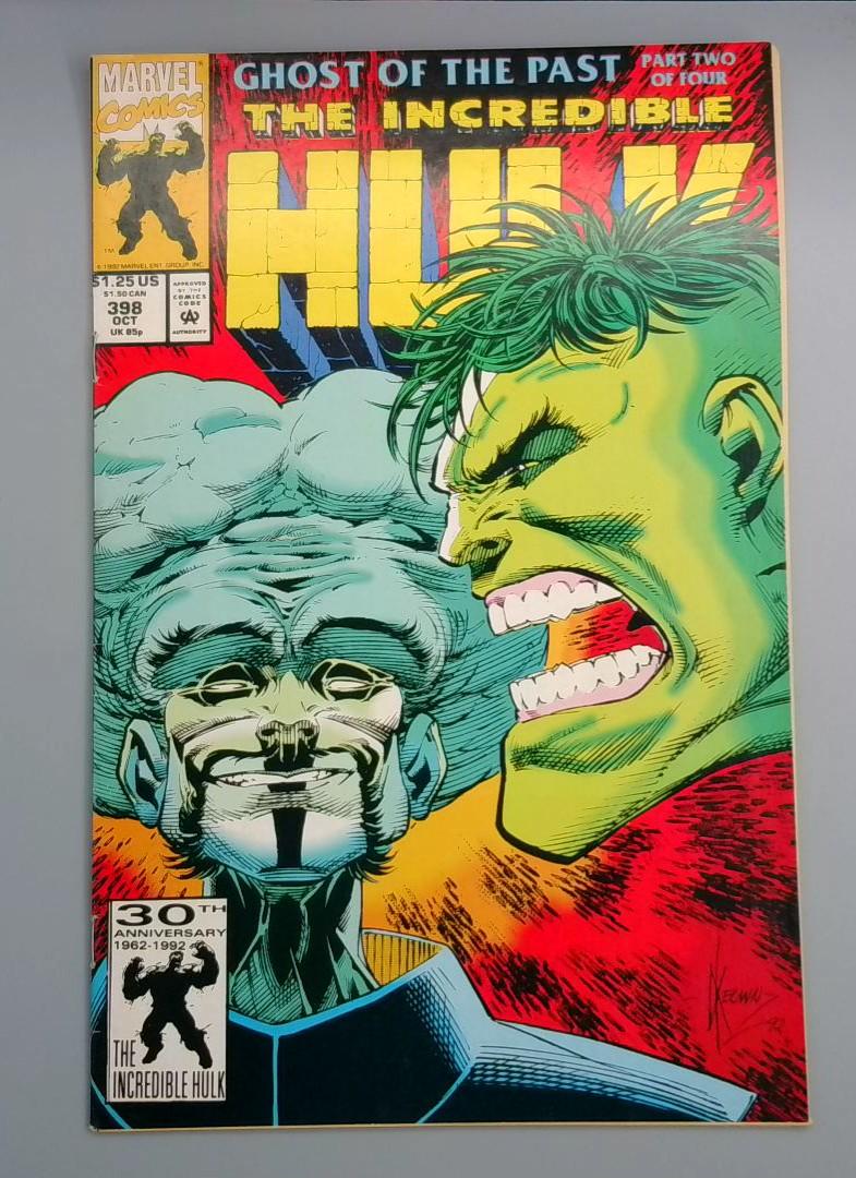 Incredible Hulk #398, Ghost of the Past Part Two, Marvel Comics, 1992 JR`