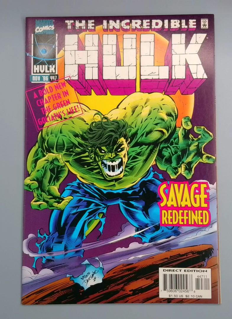 Incredible Hulk #447, VF Marvel Comics, 1996 JR1