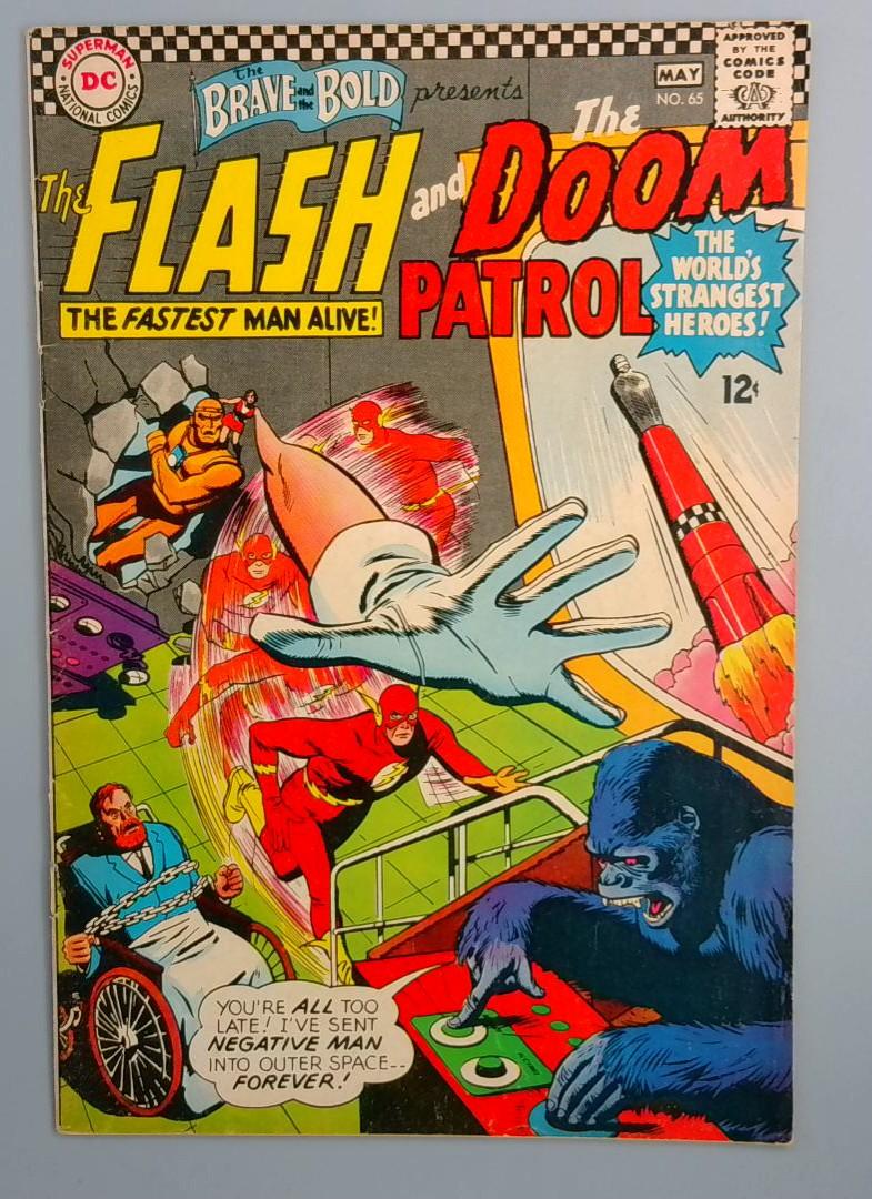 The Brave and the Bold #65 Bottom Staple Detatched DC Comics 1966 JR1