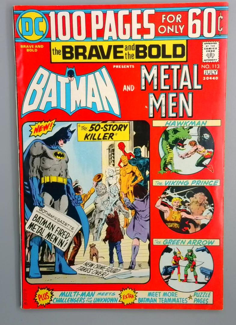 Brave and the Bold #113, FN/VF 1st Wayne Enterprises DC Comics, July 1974 JR1