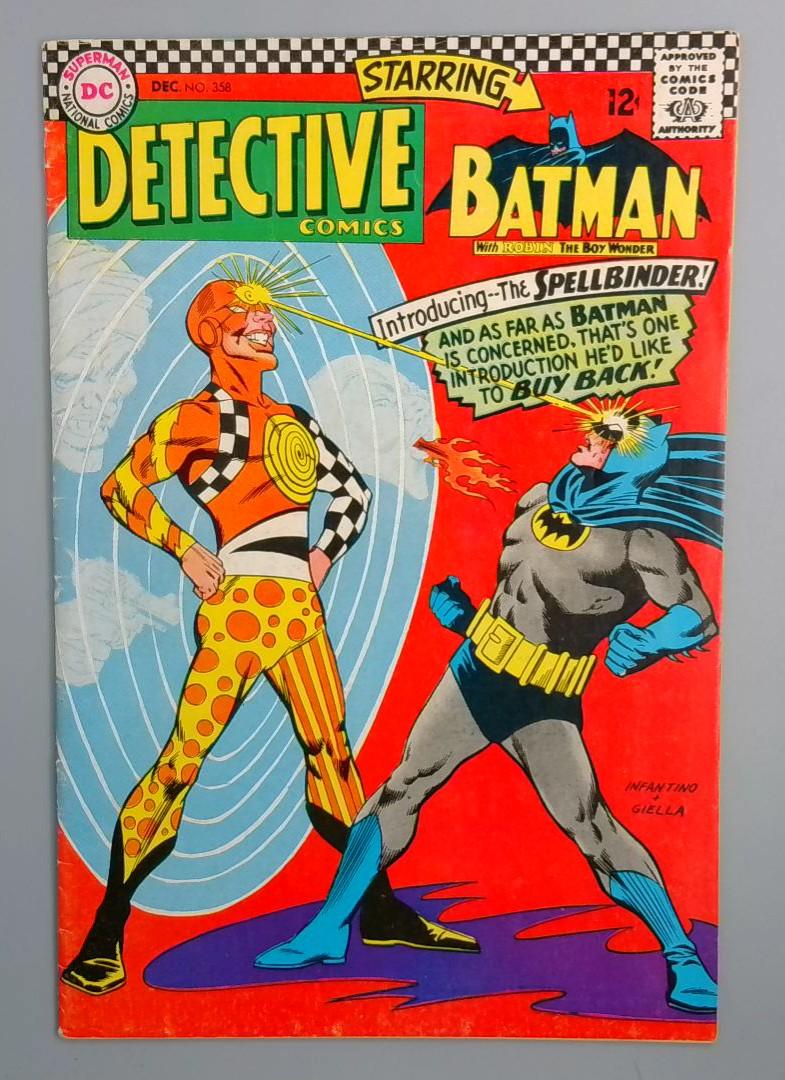 Detective Comics #358 FN+ 1st Spellbinder, DC Comics,1966 JR1