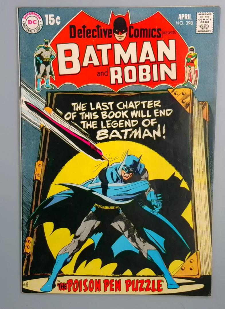 Detective Comics #398 FN+ DC Comics, April 1970 JR1