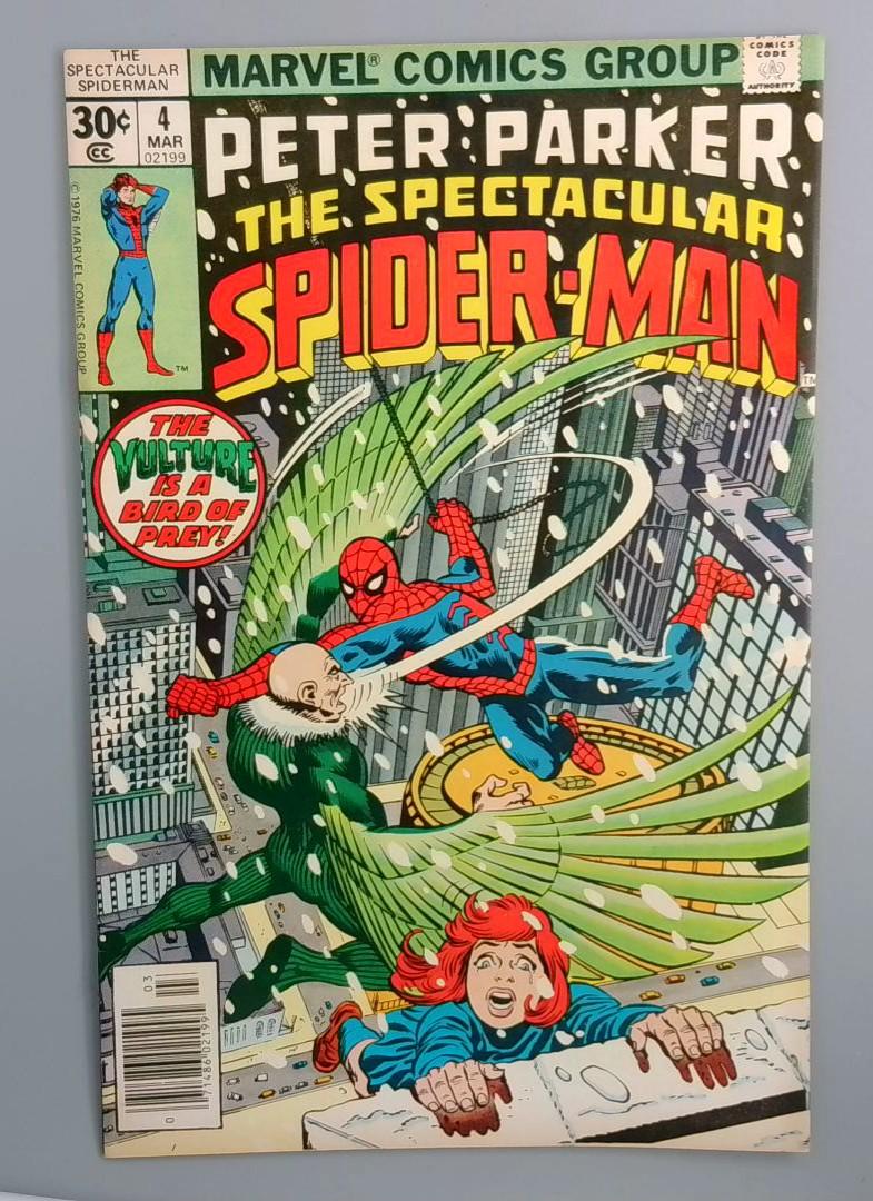 Spectacular Spider-Man #4, VF+ Marvel Comics, 1977