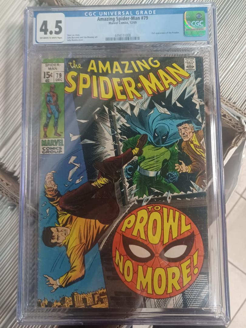 Amazing Spider-Man #79, CGC 4.5 1st Prowler Marvel Comics, 1969