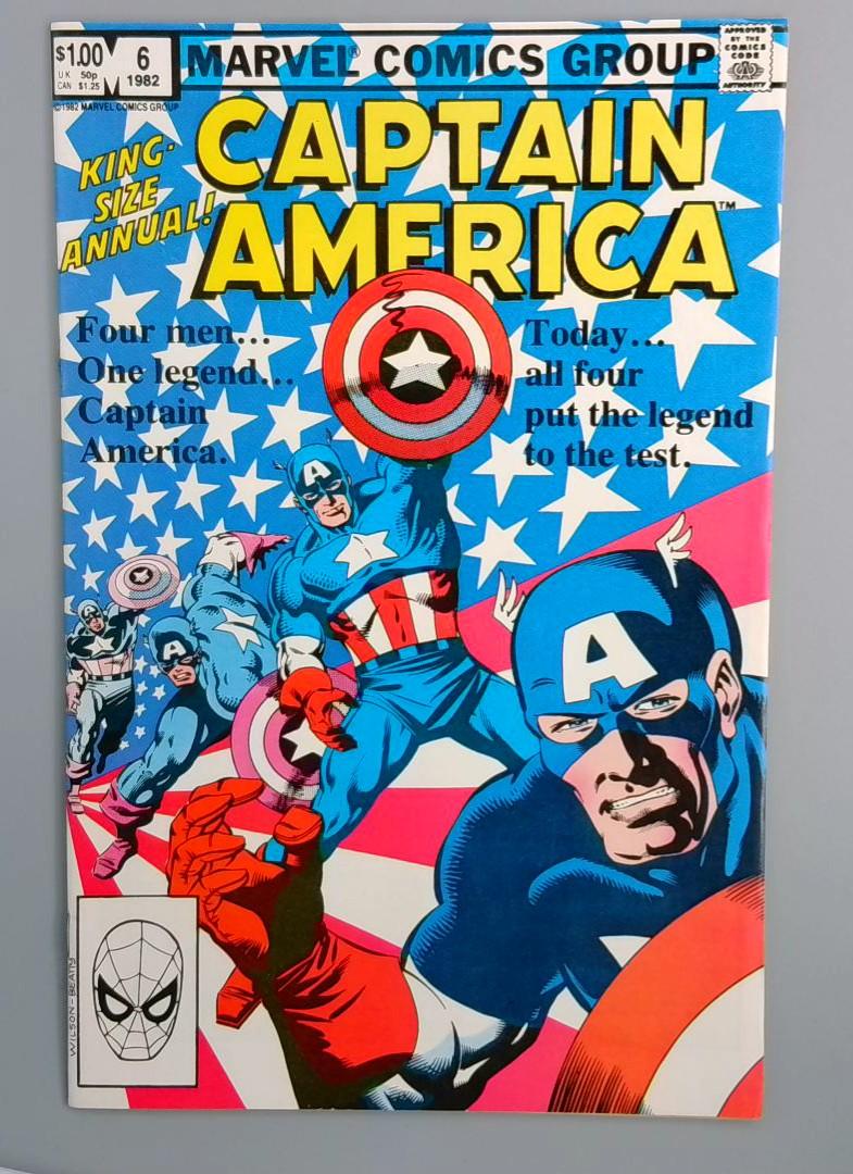 Captain America King-Size Annual #6 VF/NM Marvel Comics, 1982 JR1