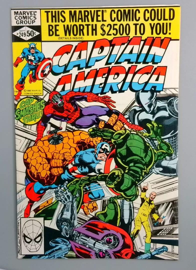 Captain America #249, NM Marvel Comics, 1980 JR1