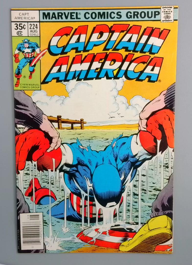 Captain America #224, NM- Marvel Comics Group, 1978 JR1