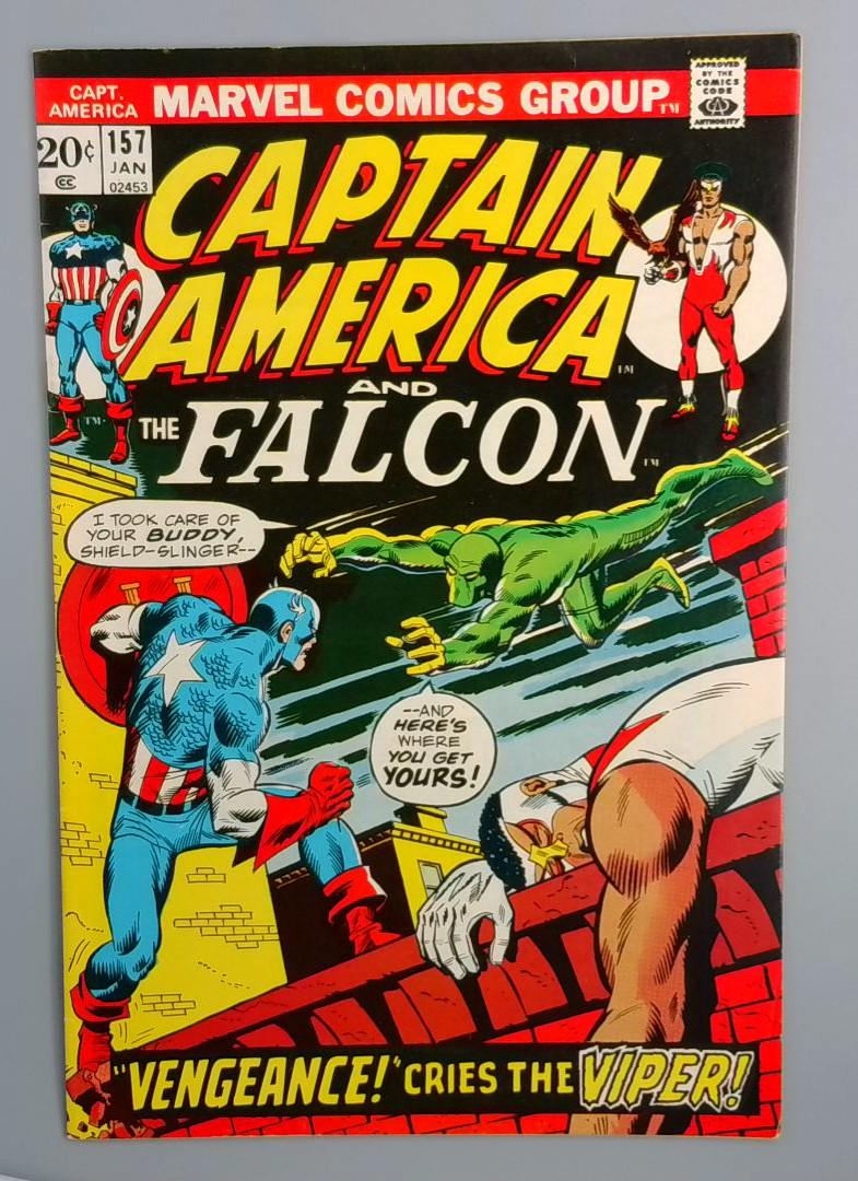 Captain America #157, FN 1st Viper Marvel Comics, January 1973 JR1