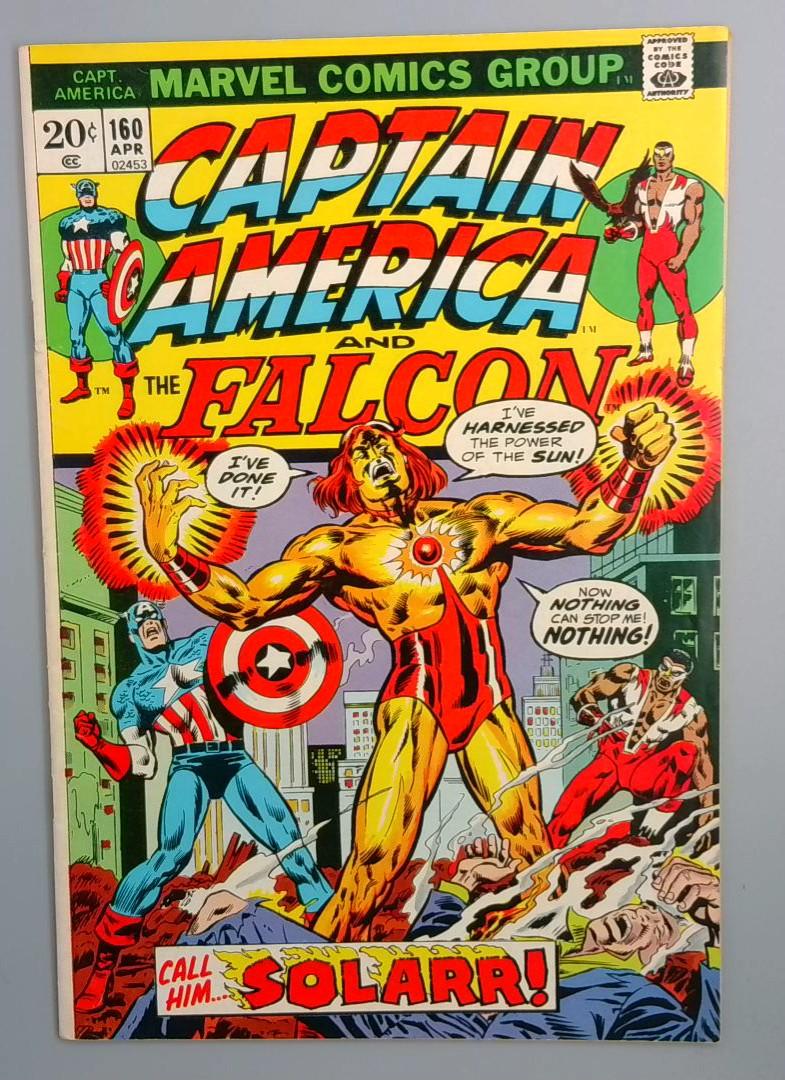 Captain America #160, VG+ 1st Solarr Marvel Comics, April 1973 JR1