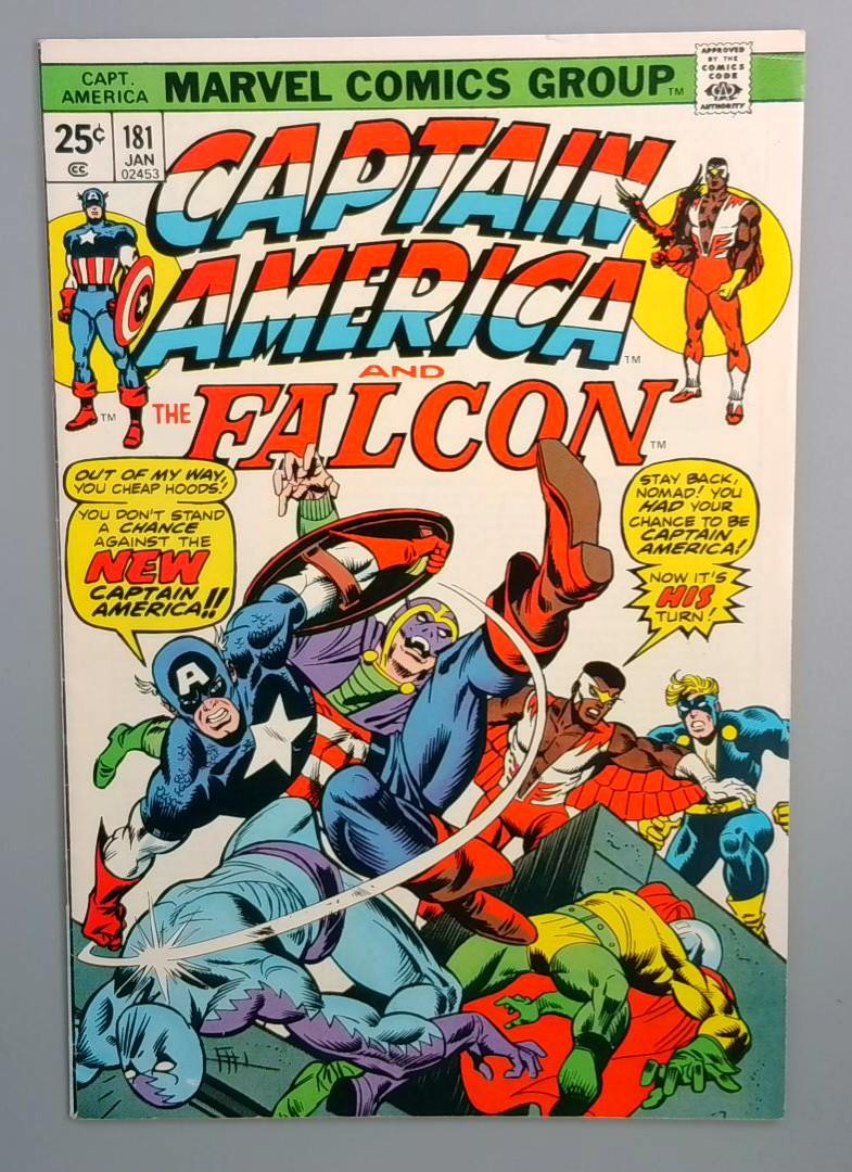 Captain America #181, VF- Mark Jewelers Variant Marvel Comics 1975 JR1