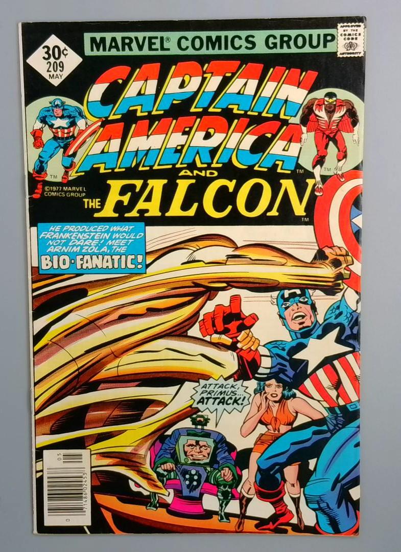 Captain America #209, 1st Arim Zola Marvel Comics, 1977 JR1