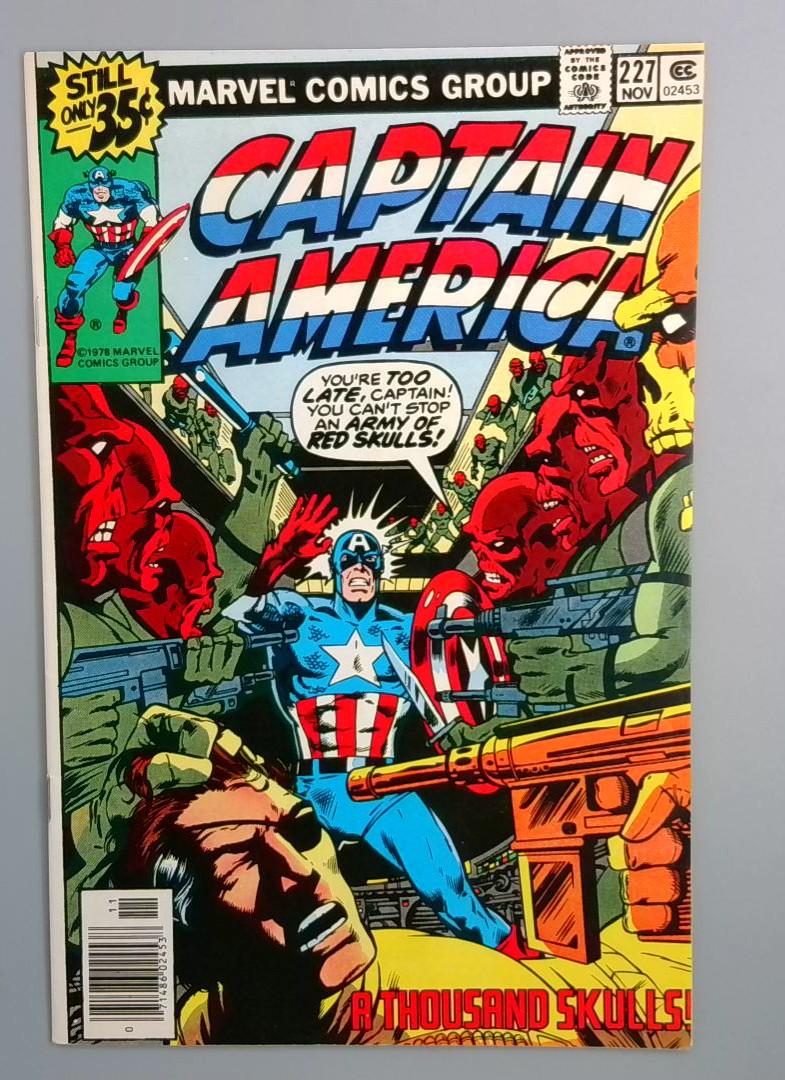 Captain America #227, VF+ Marvel Comics, 1978 JR1