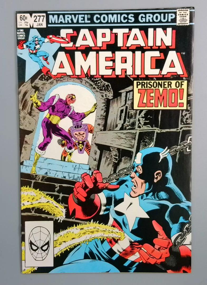 Captain America #277 Baron Zemo!, Marvel Comics Group, 1983 JR1