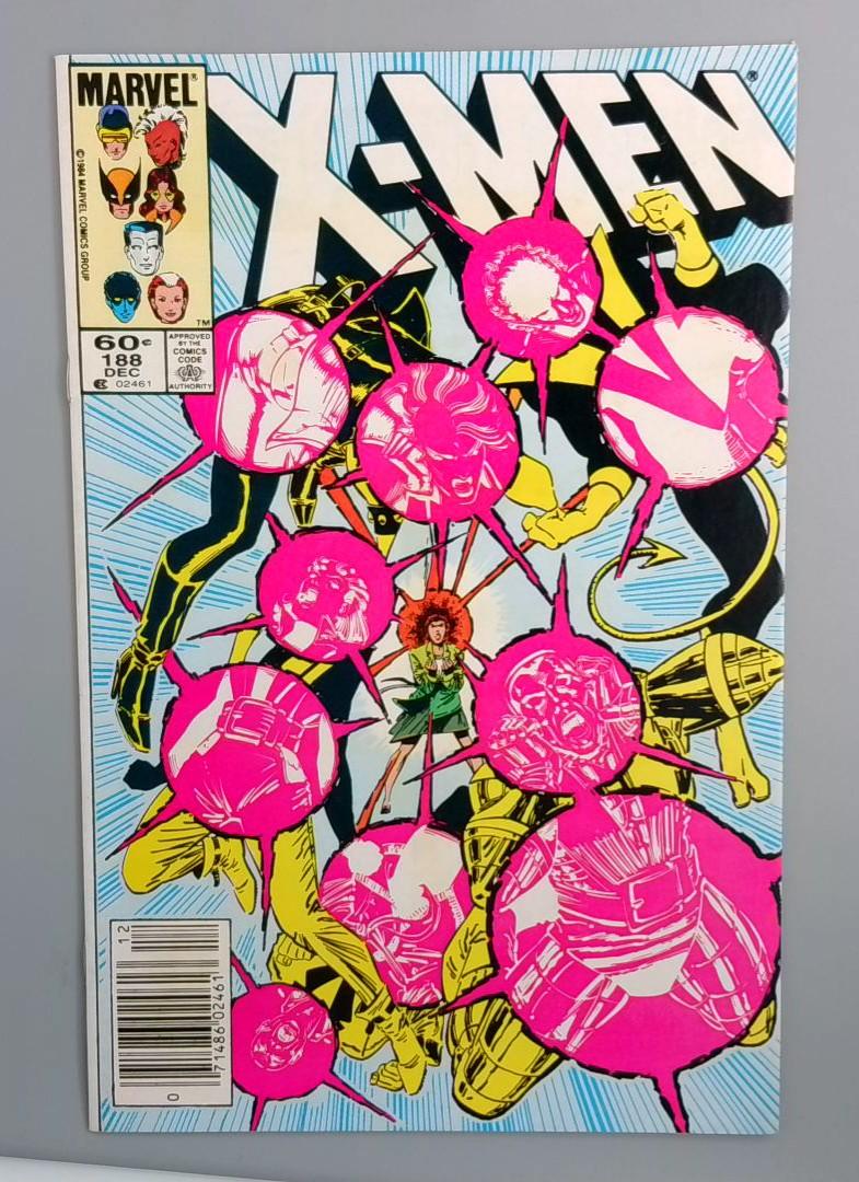 Uncanny X-Men #188, VF+ Newsstand Marvel Comics, Dec 1984 JR1