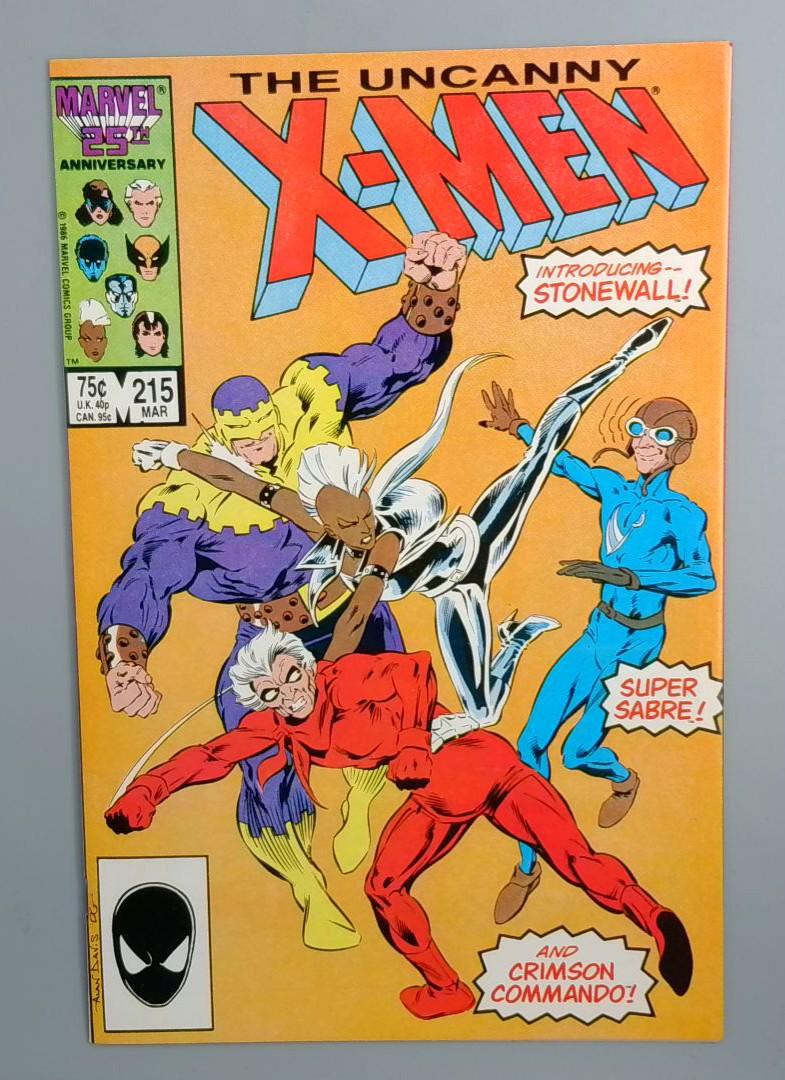 Uncanny X-Men #215, NM BEAUTIFUL Marvel Comics, 1987 JR1