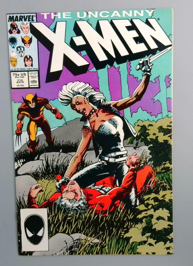 Uncanny X-Men #216, VF/NM Marvel Comics, 1987 JR1