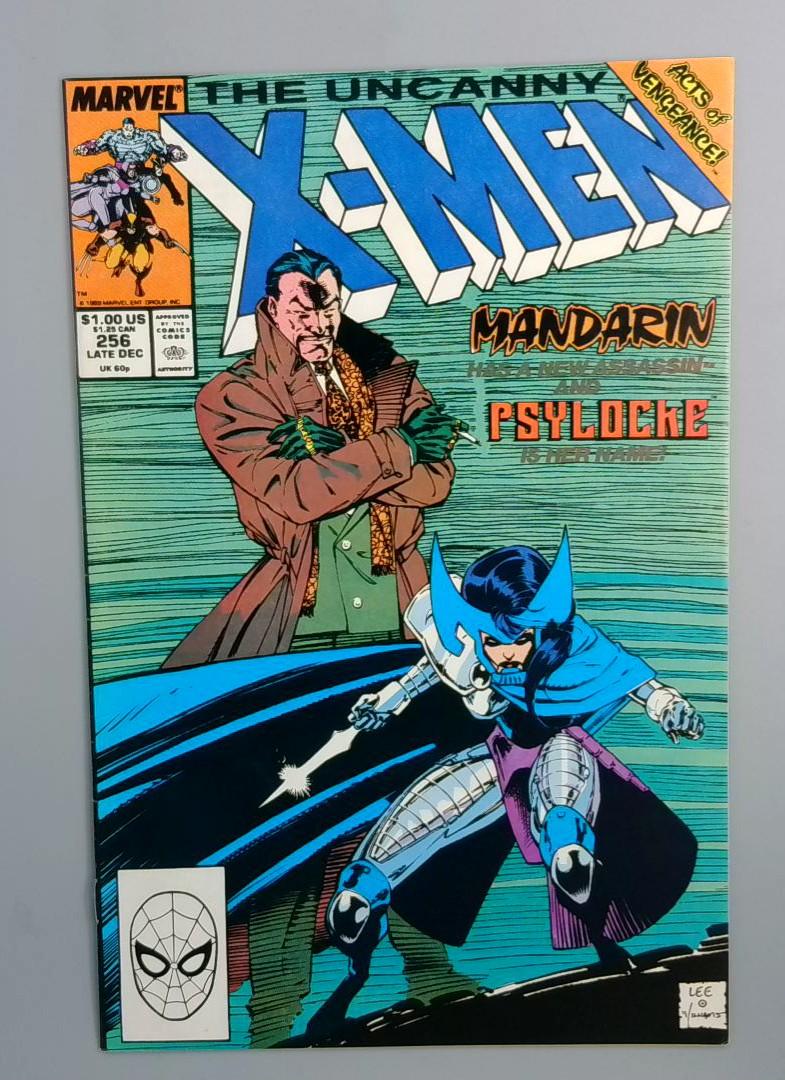 Uncanny X-Men #256 VF 1st New Psylocke Marvel, Late Dec JR1