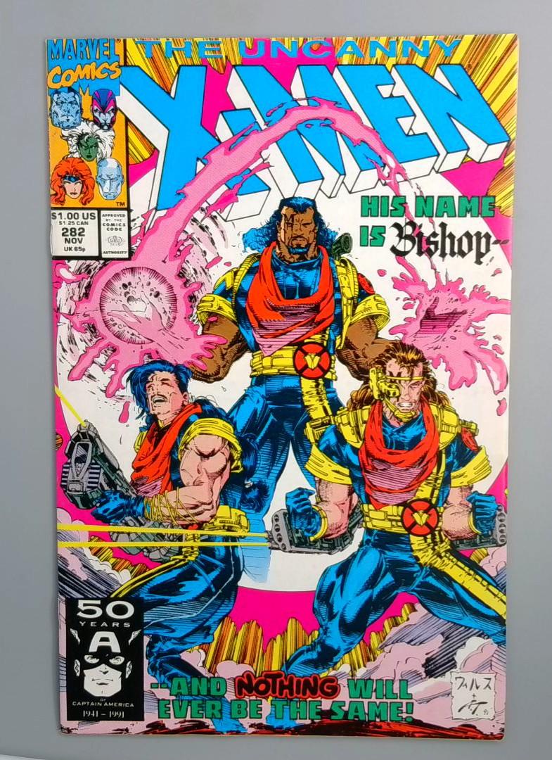 Uncanny X-Men #282, VF Bishop First Appearance, Marvel Comics, 1991 JR1